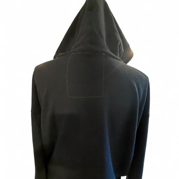 Aviator Nation Black/Blue Hoodie with Rainbow Graphic - Picture 3 of 4